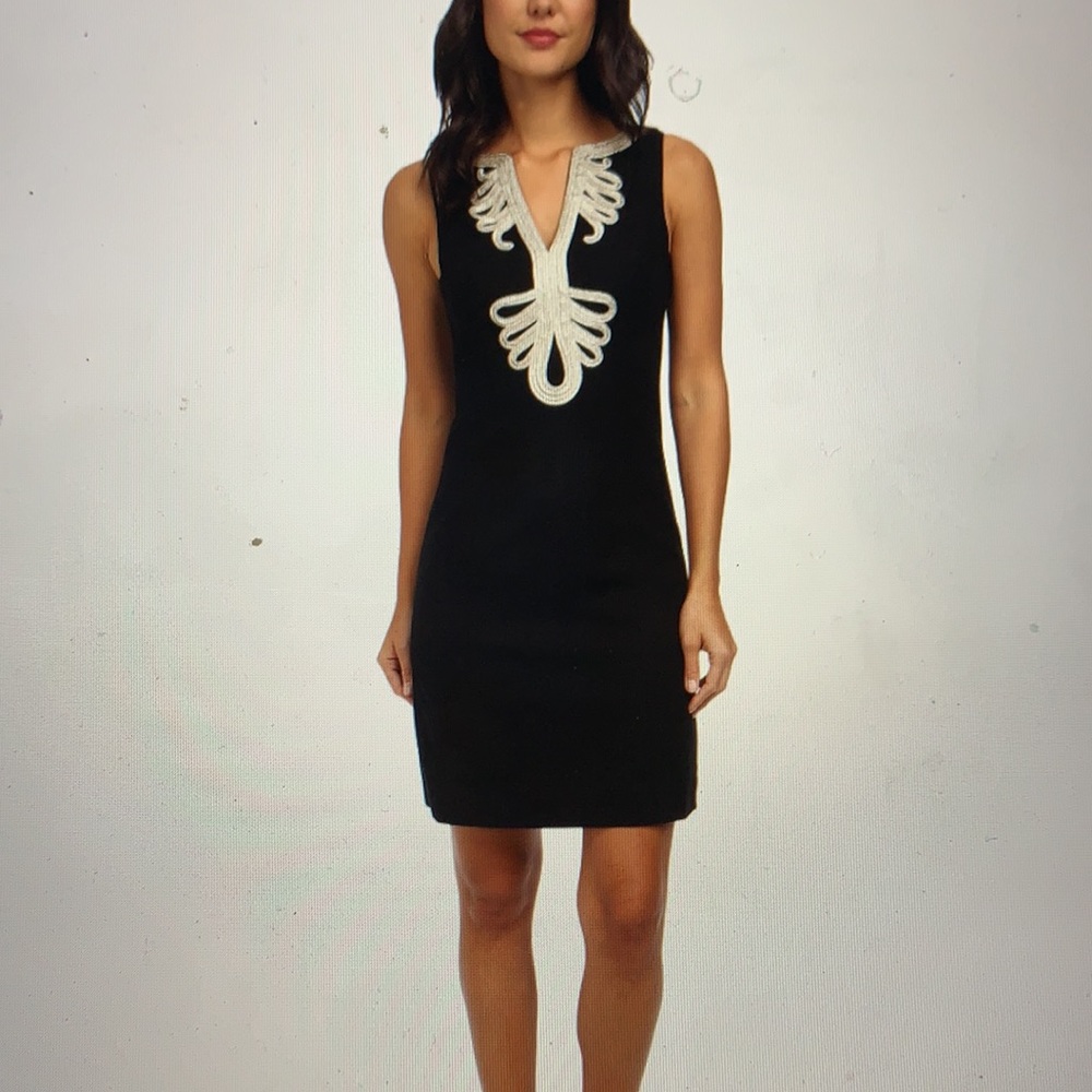 Lilly Pulitzer Janice shift dress in black